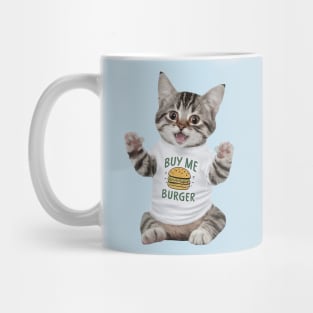 Buy Me A Burger - Cat Mug